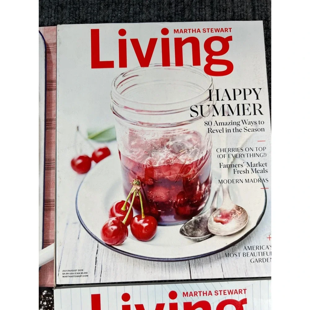 MARTHA STEWART Living Magazine  Lot of 4 Halloween Christmas Summer Fall Issues